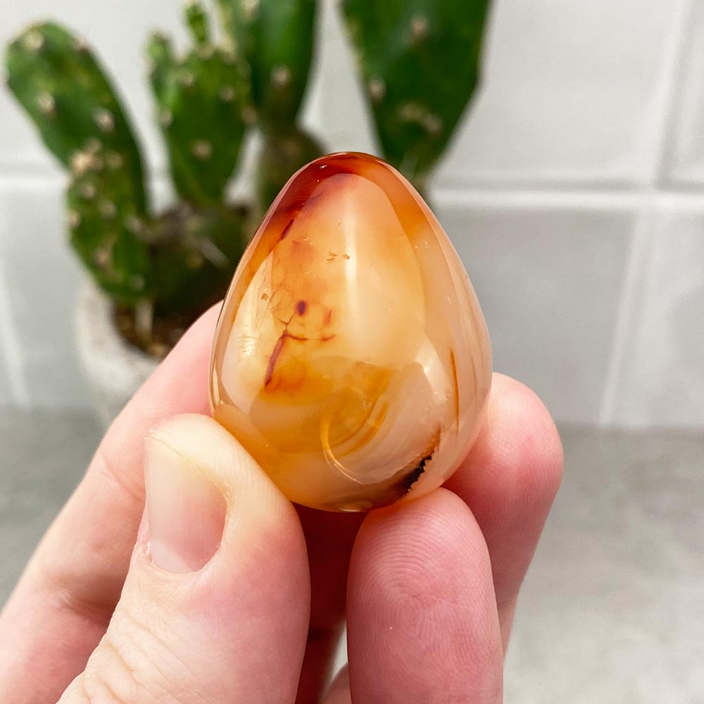 Carnelian Egg Carving