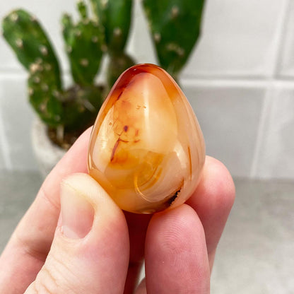Carnelian Egg Carving