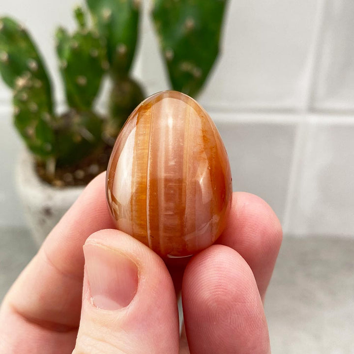Carnelian Egg Carving