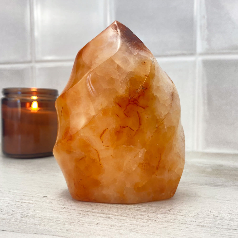 Polished Carnelian Flame