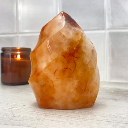 Polished Carnelian Flame