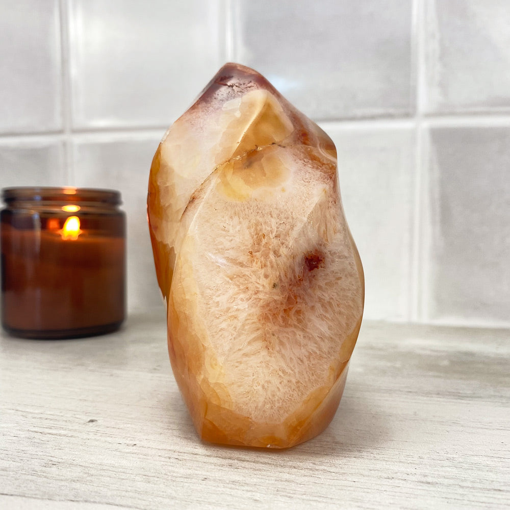 Polished Carnelian Flame