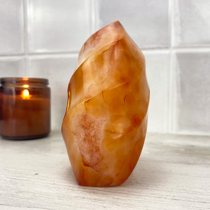 Polished Carnelian Flame