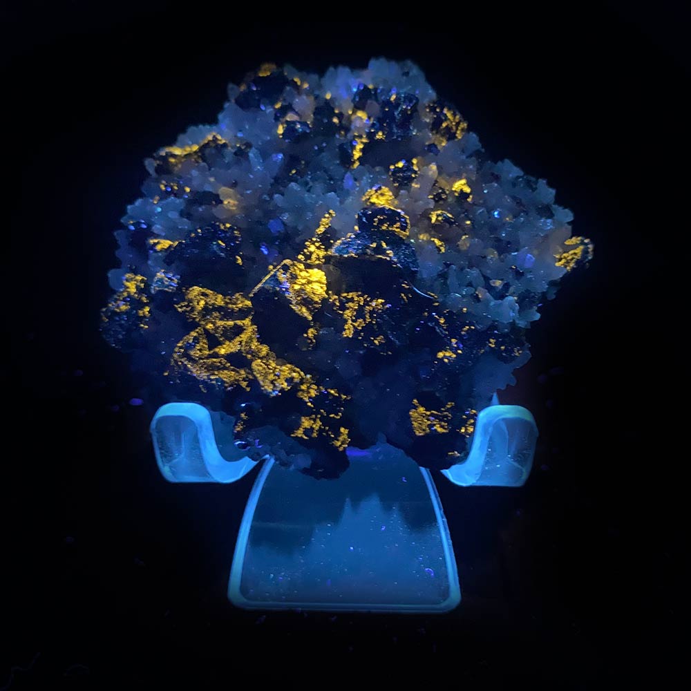 Chalcopyrite and Quartz Natural Specimen