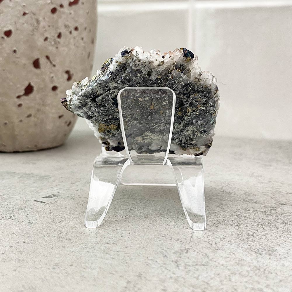 Chalcopyrite and Quartz Natural Specimen