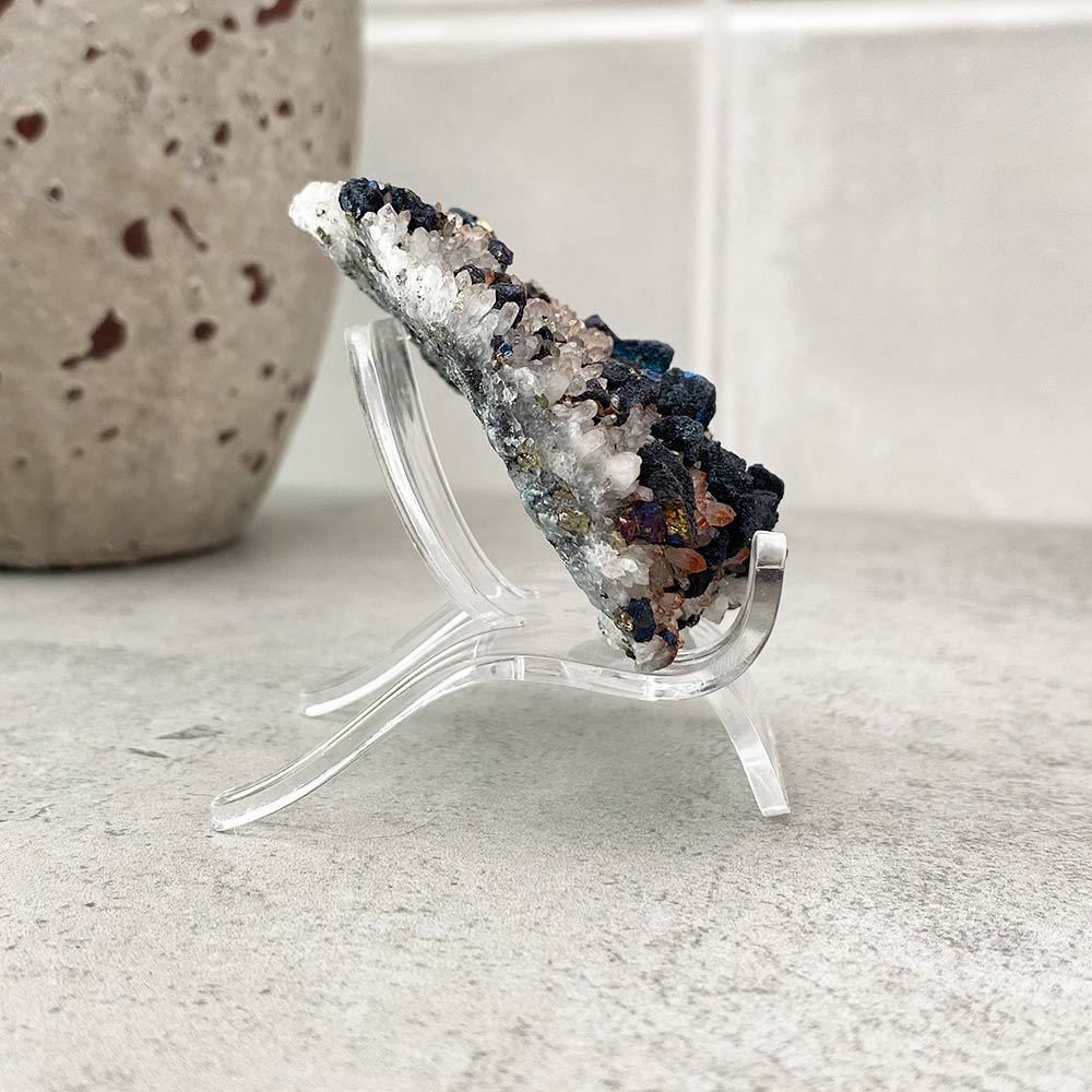 Chalcopyrite and Quartz Natural Specimen