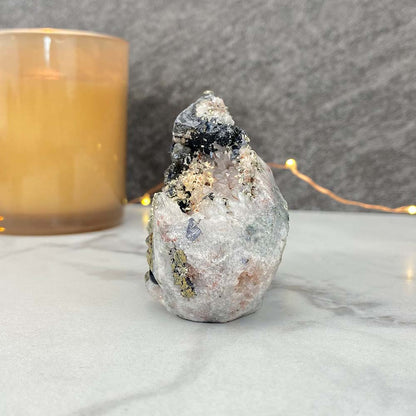 Chalcopyrite Twin Hedgehogs Carving Specimen