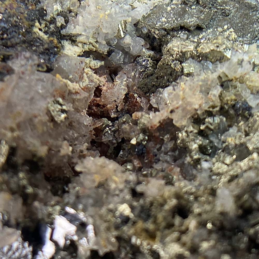 Chalcopyrite Twin Hedgehogs Carving Specimen
