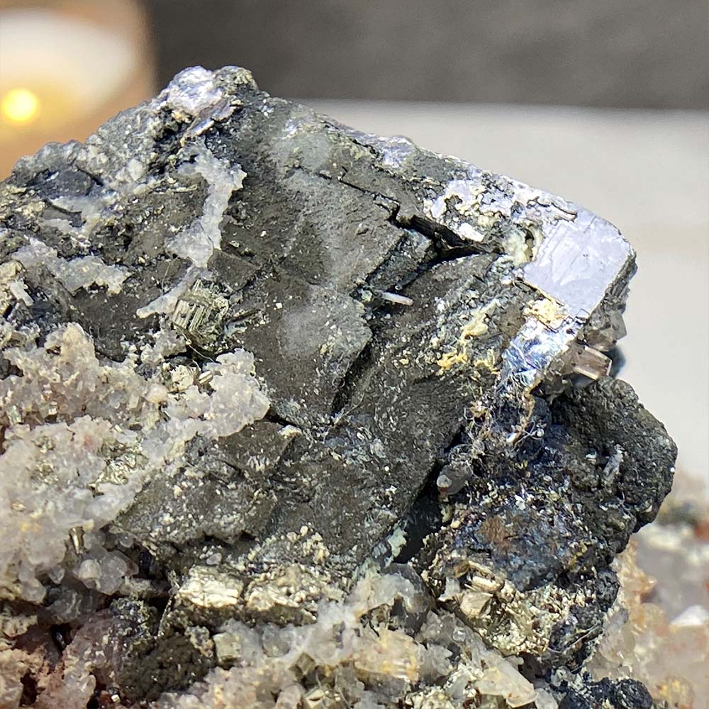 Chalcopyrite Twin Hedgehogs Carving Specimen