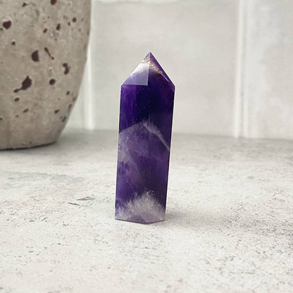 chevron-dream-amethyst-polished-tower