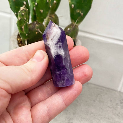 chevron-dream-amethyst-polished-tower