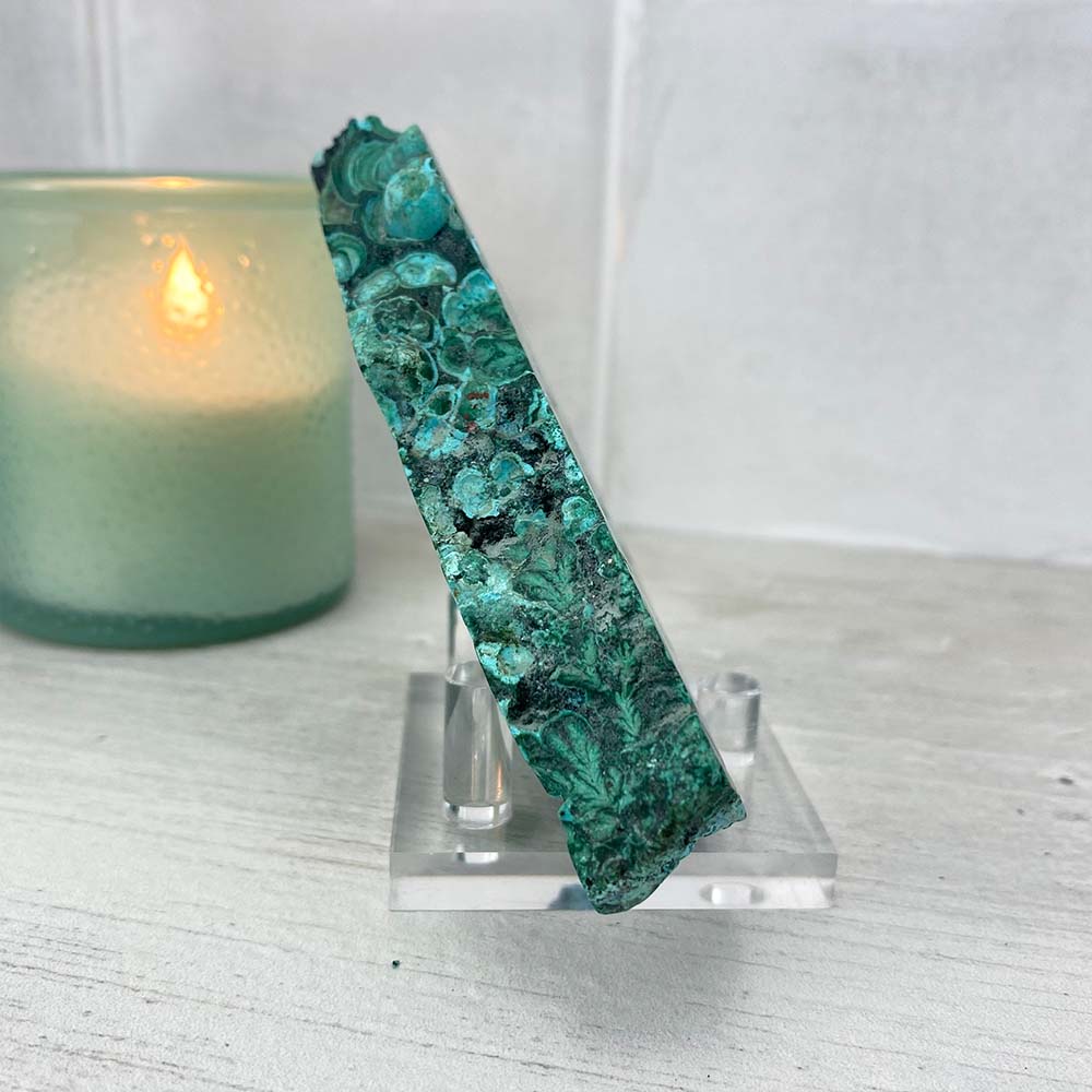 Polished Chrysocolla Slab