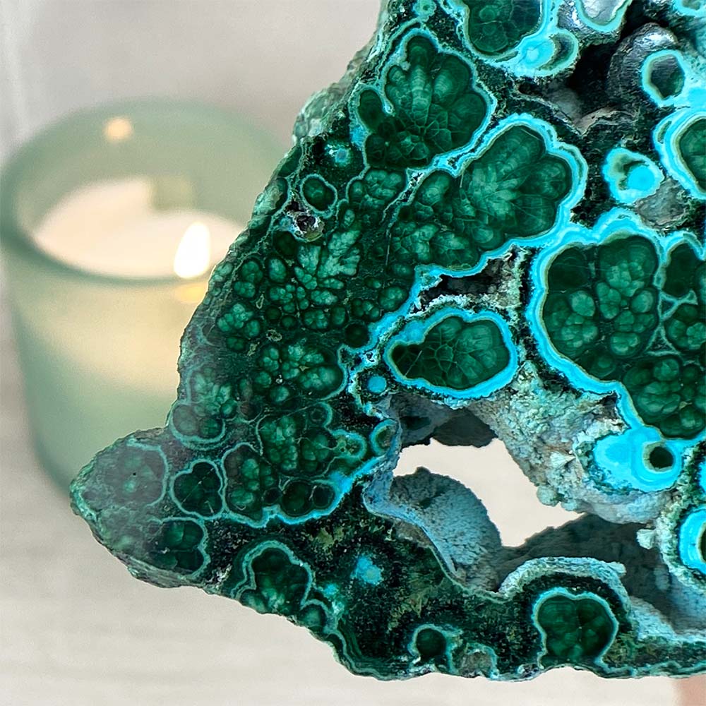 Polished Chrysocolla Slab