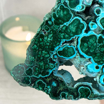 Polished Chrysocolla Slab