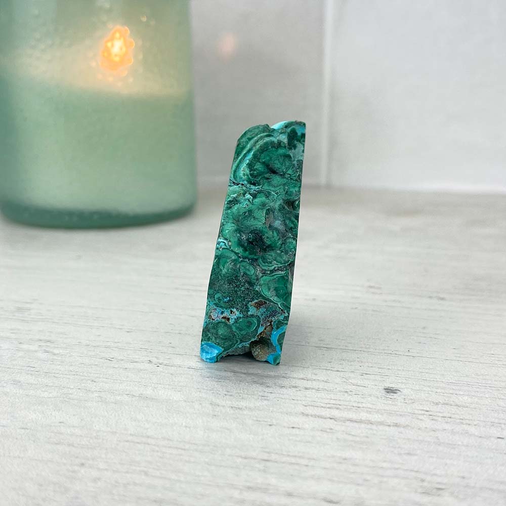 Polished Chrysocolla Slab
