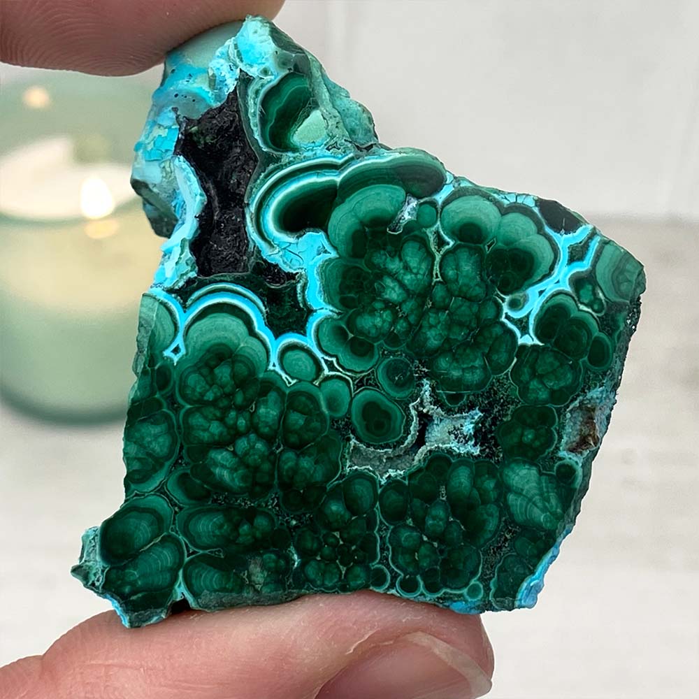 Polished Chrysocolla Slab