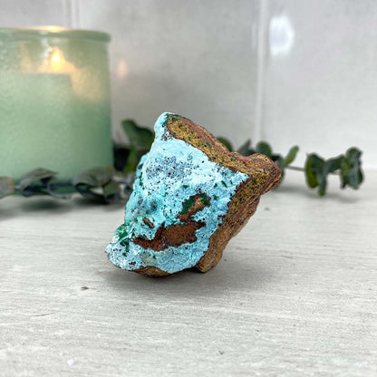 Botryoidal Chrysocolla With Malachite Specimen