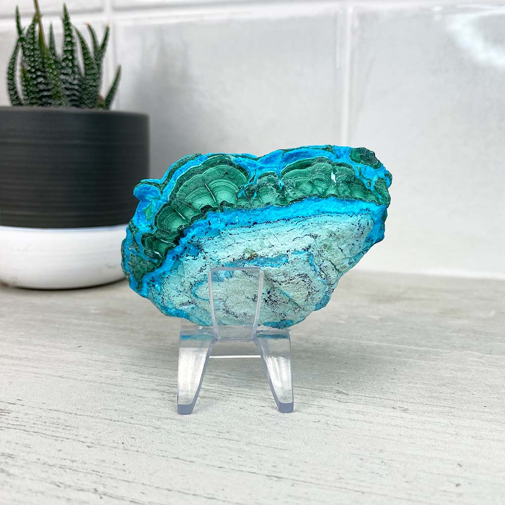 Chrysocolla With Malachite Specimen