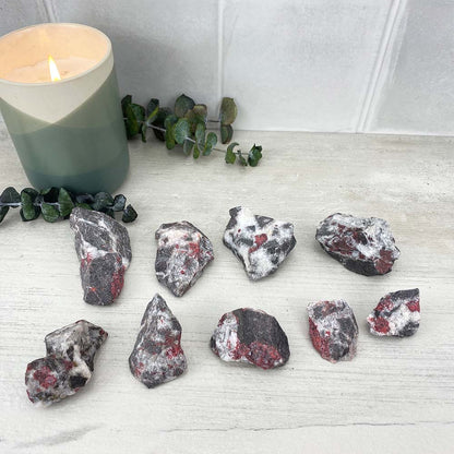 Natural Rough Cinnabar Specimens