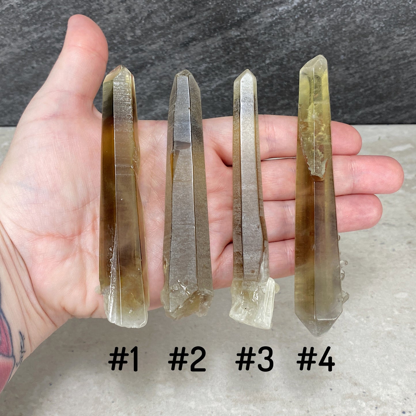 Rough Zambian Smoky Citrine Points