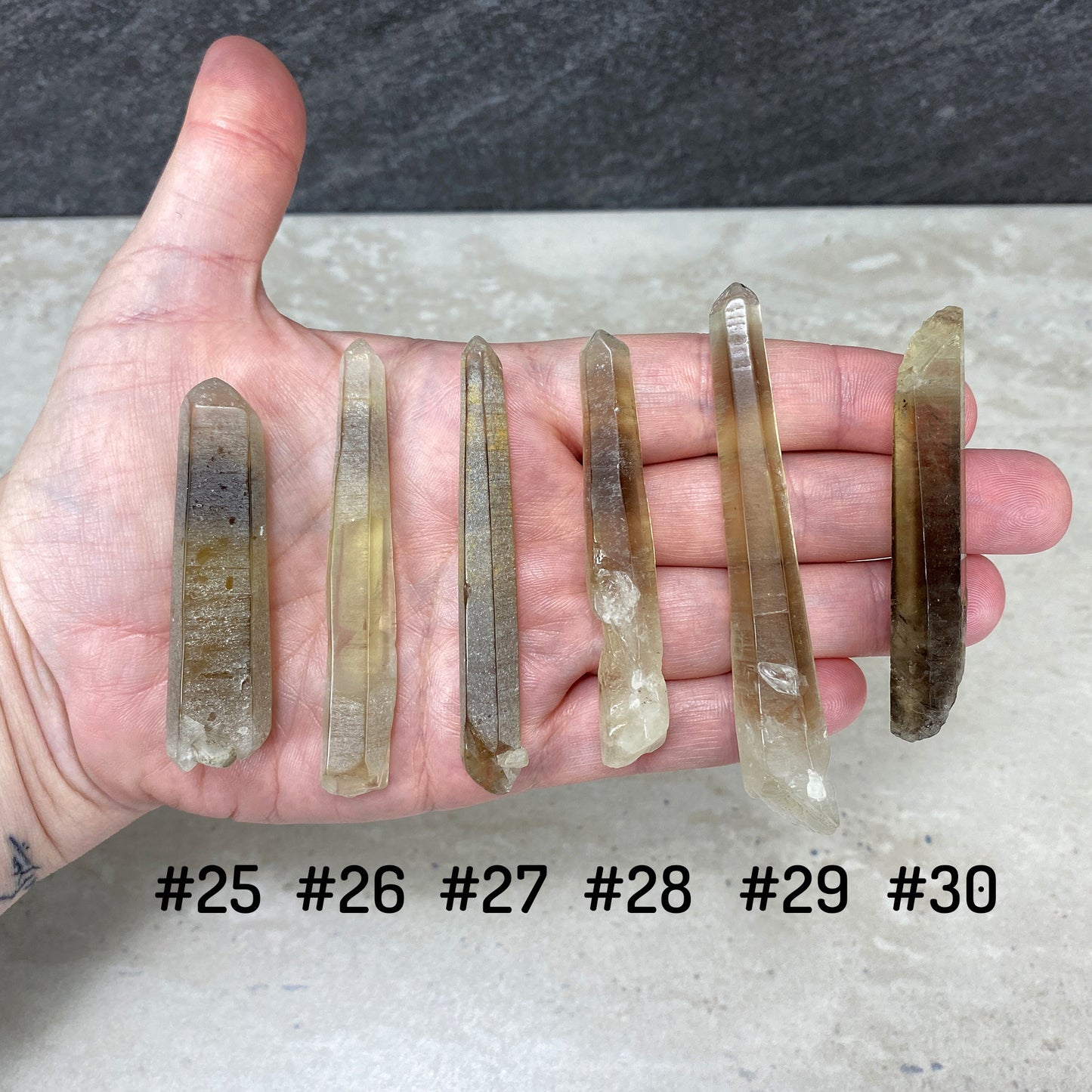 Rough Zambian Smoky Citrine Points