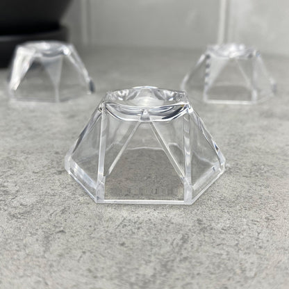 Clear Hexagon Sphere Holders