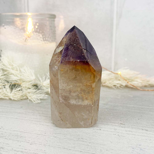 Polished Amethyst Cocochonite Freeform