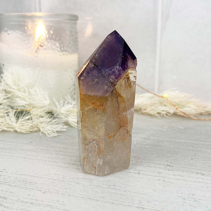 Polished Amethyst Cocochonite Freeform