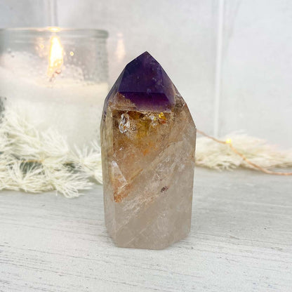 Polished Amethyst Cocochonite Freeform