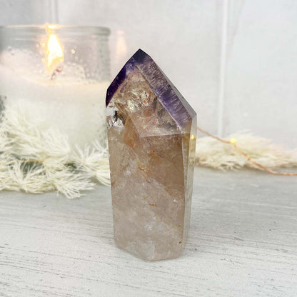 Polished Amethyst Cocochonite Freeform