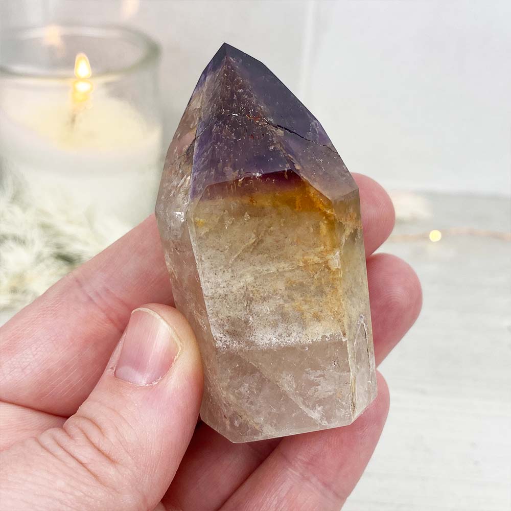 Polished Amethyst Cocochonite Freeform