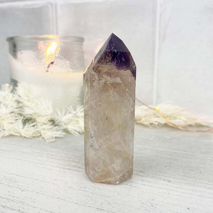 Polished Amethyst Cocochonite Freeform