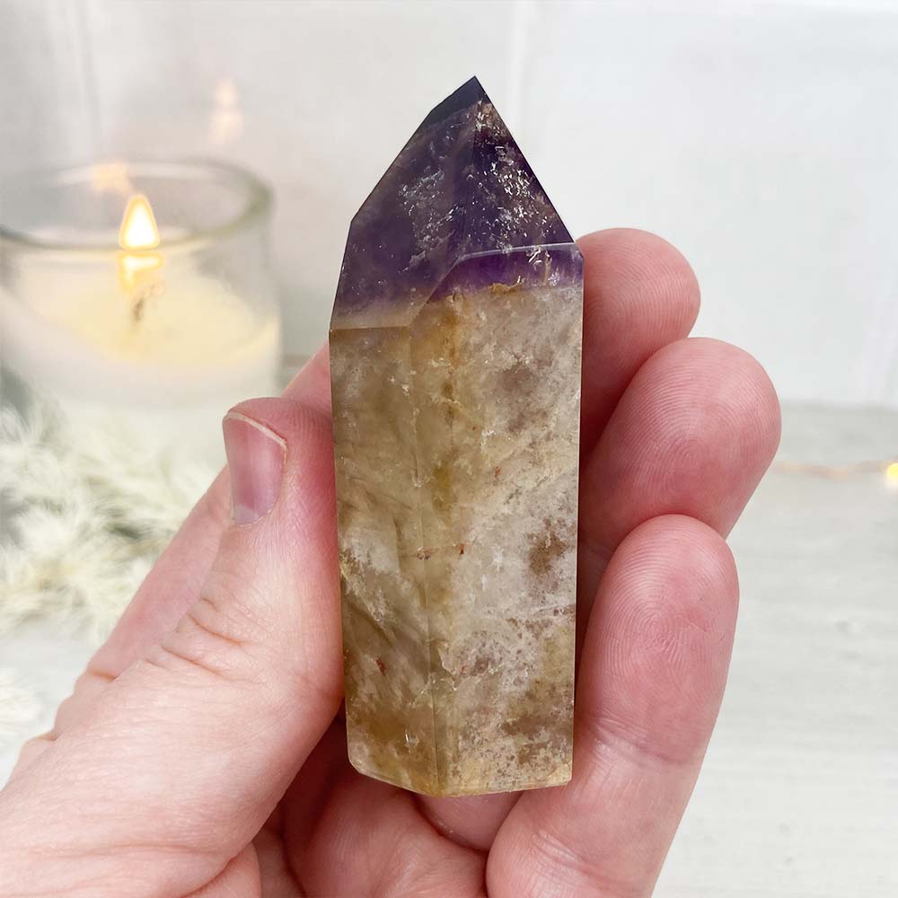Polished Amethyst Cocochonite Freeform