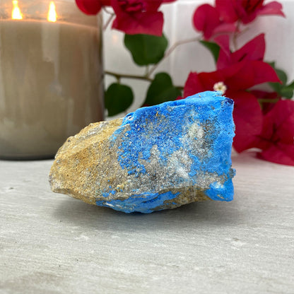 Natural Cyanotrichite Specimen