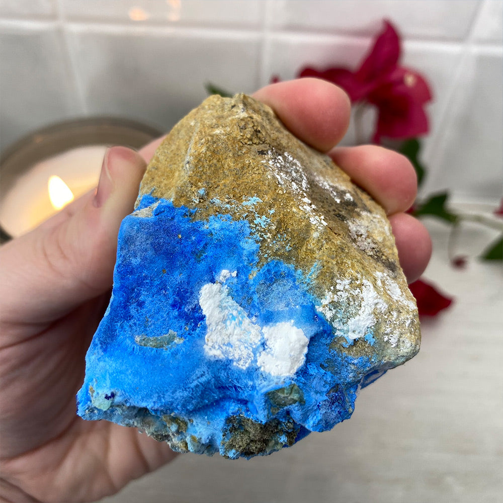 Natural Cyanotrichite Specimen