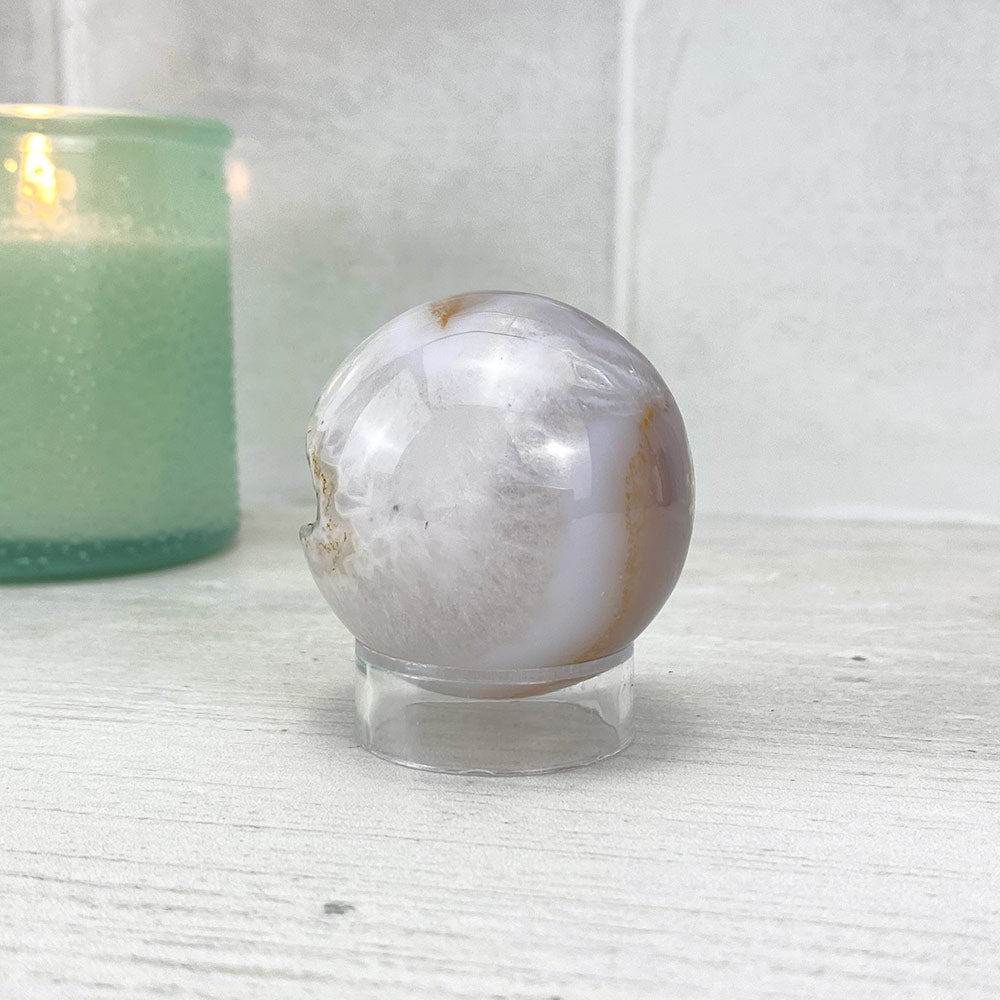 Polished Druzy Agate Sphere
