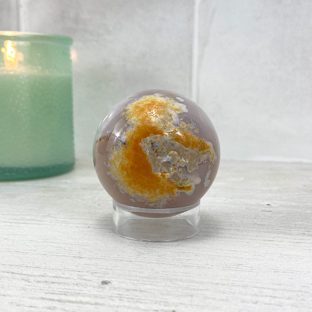 Polished Druzy Agate Sphere