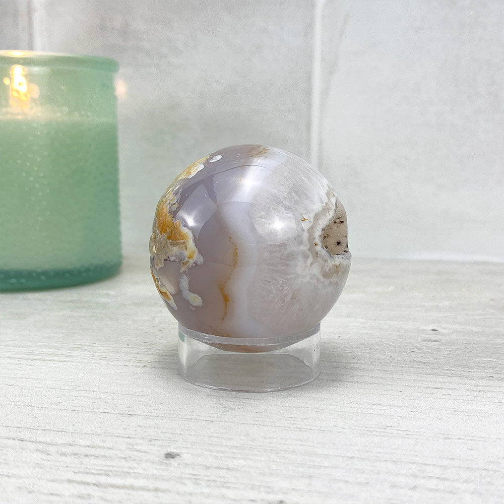 Polished Druzy Agate Sphere