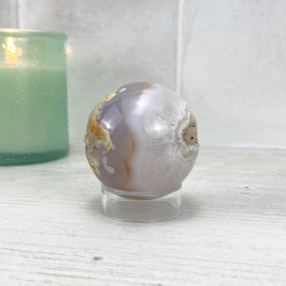 Polished Druzy Agate Sphere