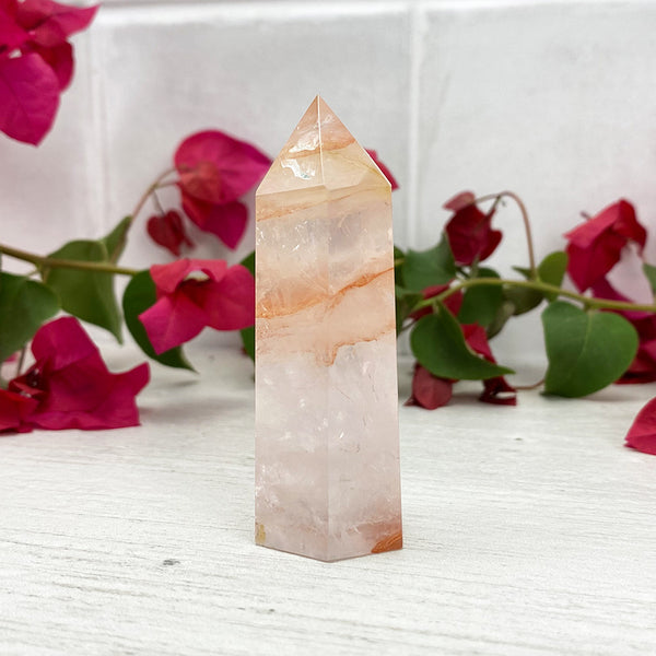 Polished Fire Quartz Tower