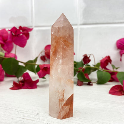 Polished Fire Quartz Tower