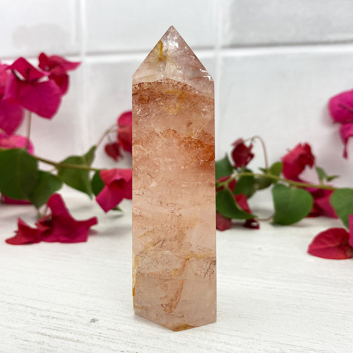 Polished Fire Quartz Tower