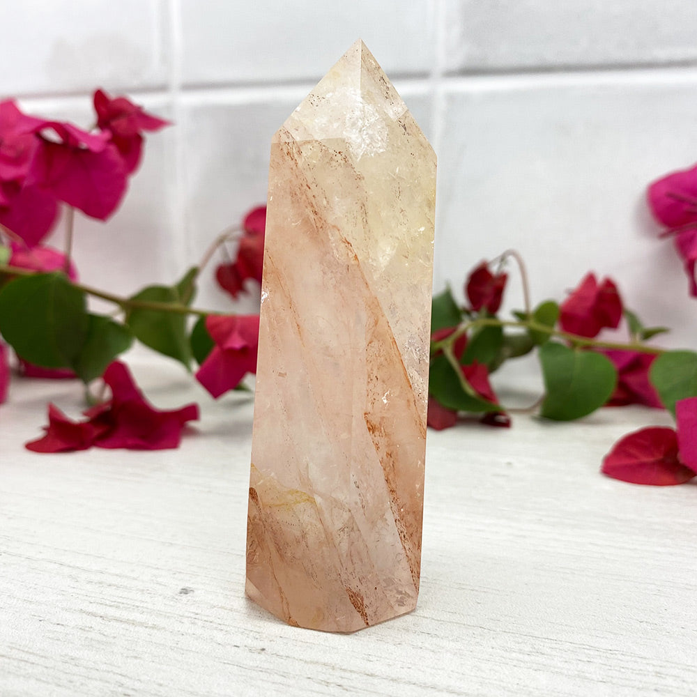 Polished Fire Quartz Tower