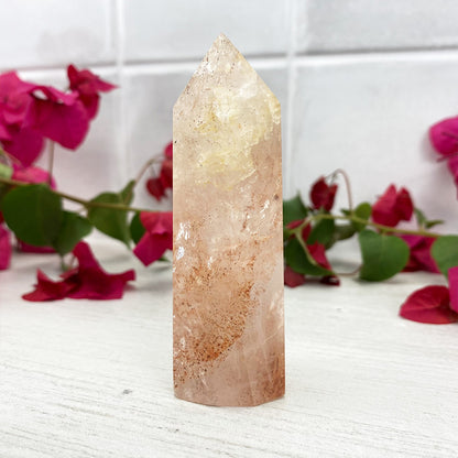 Polished Fire Quartz Tower