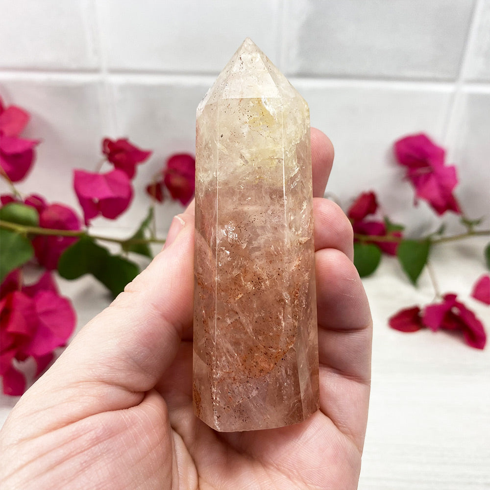 Polished Fire Quartz Tower