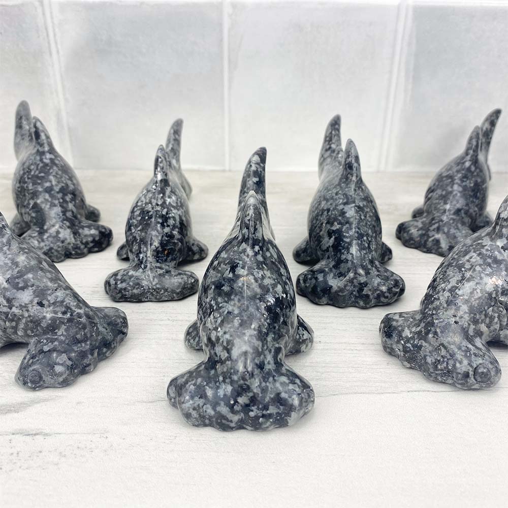 Polished Emberlite or Firestone Hammerhead Shark