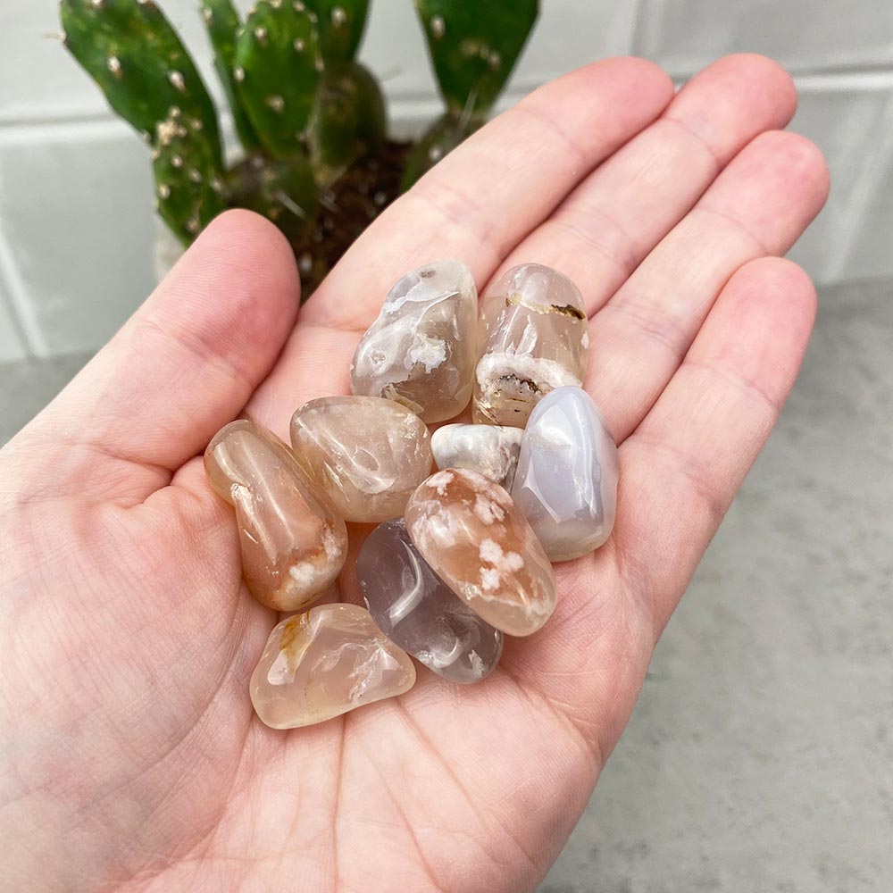 Medium Flower Agate Tumbles