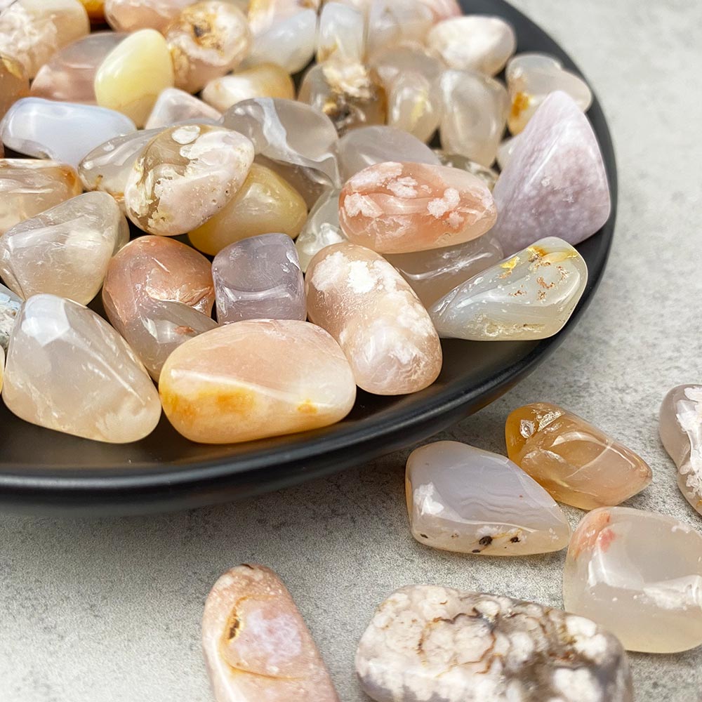 Medium Flower Agate Tumbles