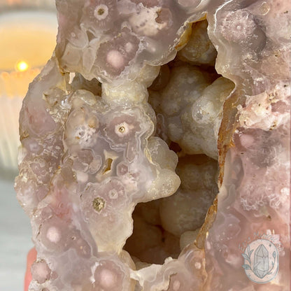 Large Flower Agate Tower Specimen