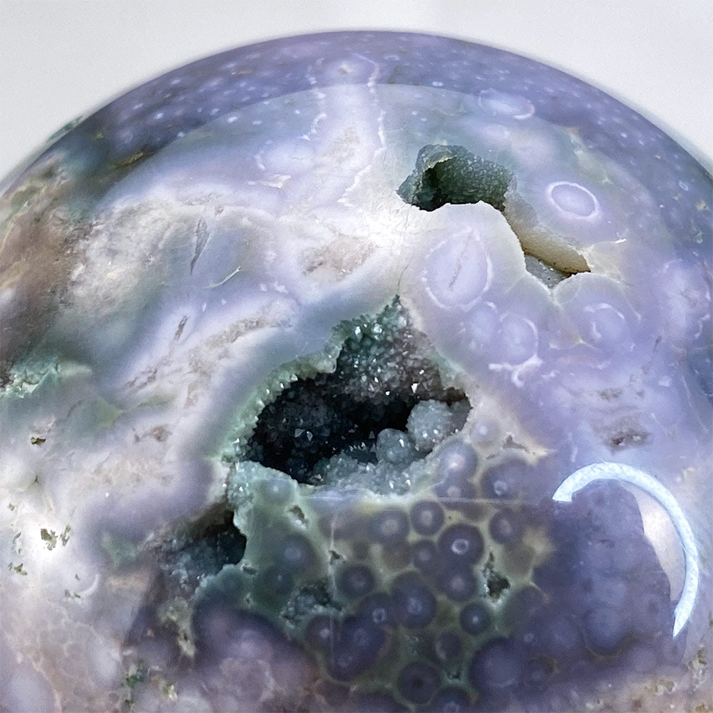 Polished Grape Agate Sphere